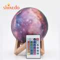 Remote Control USB Rechargeable 3D Moon Colors Lamp  Moon Touch For Home LED Decoration Moon touch Night Light For Kids